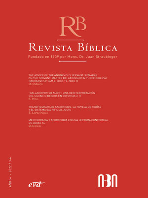 cover image of Revista Bíblica 2022/3-4--Año 84